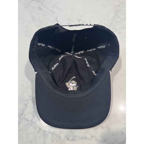 Malbon Golf Tiger Buckets Collection Snapback Hat Limited Edition Rope Cap Black - Picture 4 of 5